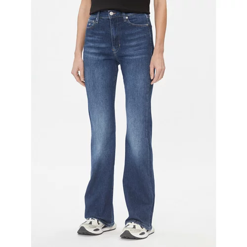 Tommy Jeans Jeans hlače Sylvia DW0DW17156 Modra Flare Fit