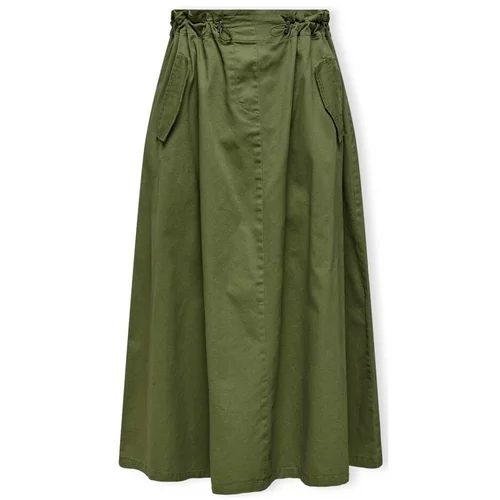 Only Krila Pamala Long Skirt - Capulet Olive Zelena