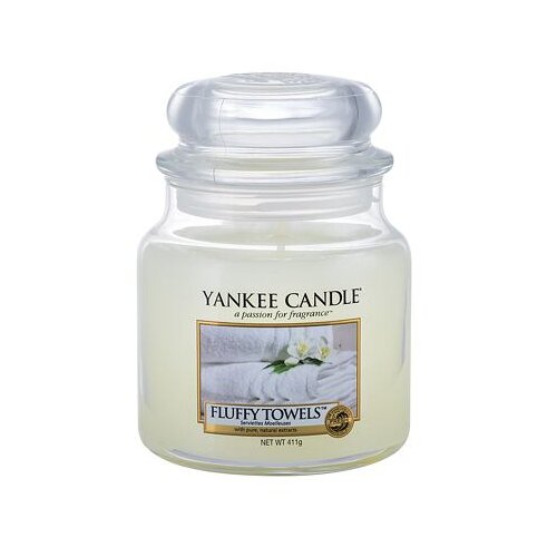 Yankee Candle Fluffy Towels di&amp;scaron;eča svečka 411 g unisex Slike