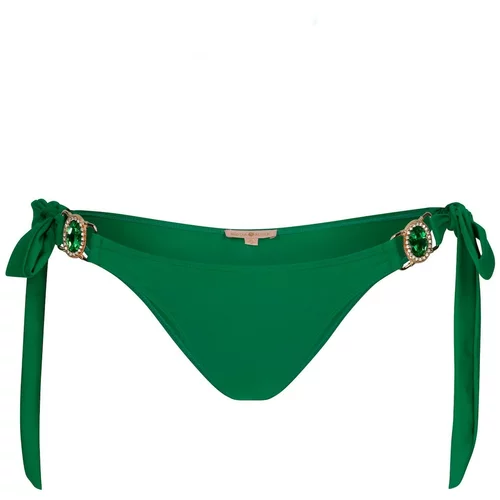 Moda Minx Bikini donji dio zlatna / smaragdno zelena