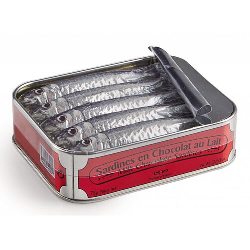 Michel Cluizel Sardines en Chocolat au Lait 5 pack Slike