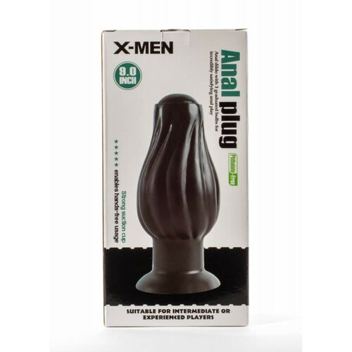 X-Men 7.5" Anal Plug Black XMEN000180 Slike