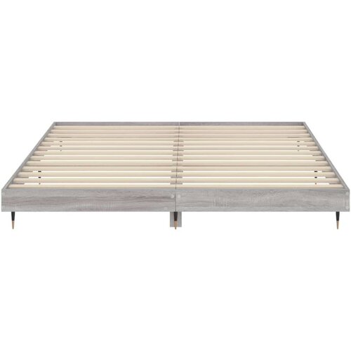 VidaXL okvir za krevet boja hrasta 120 x 200 cm od konstruiranog drva Slike