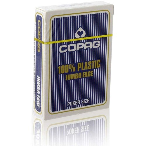 Copag karte za poker 100% plastika jumbo index, plave Cijene