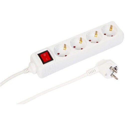 MicroConnect Razdelilnik s stikalom 4 vtičnice, 3m bel, (5000276988) Cene