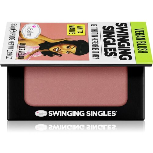 TheBalm Swinging Singles Blush kompaktno rdečilo odtenek Anita Mauve 5.5 g Slike