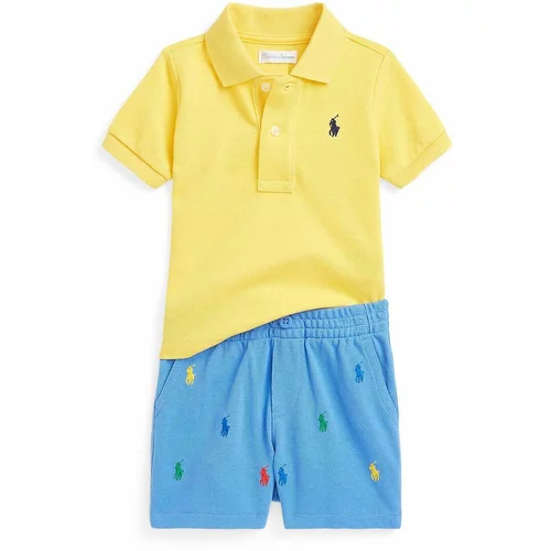 Polo Ralph Lauren Komplet za dojenčka rumena barva