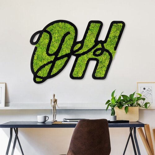 Wallity zidna dekoracija moss - oh yes, 52 x 76 cm, zelena Cene