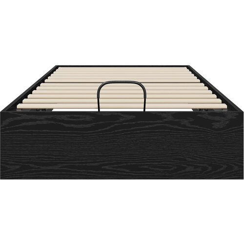  Otomanski krevet s pohranom Crni Hrast 203 x 100 x 25 cm Slike