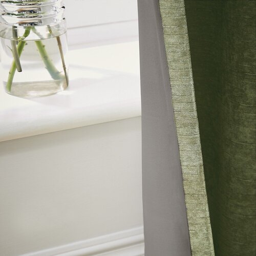 Hyperion Kaki zelene izolacijske zavese iz &amp;scaron;enilje v kompletu 2 ks 117x183 cm Selene Luxury Chenille &amp;ndash; Slike