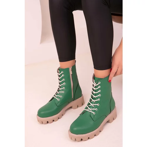 Soho Green Women's Boots & Booties 17612