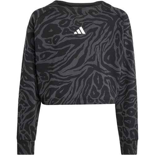Adidas Sportska sweater majica 'Future Icons' siva / crna / bijela Cene