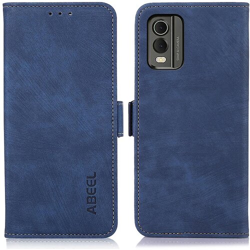 INORCO ABEEL Za Nokia C32 retro teksturni ovitek z magnetnim zapiranjem PU usnjena torbica za stojalo za telefon denarnica, (22035887) Slike
