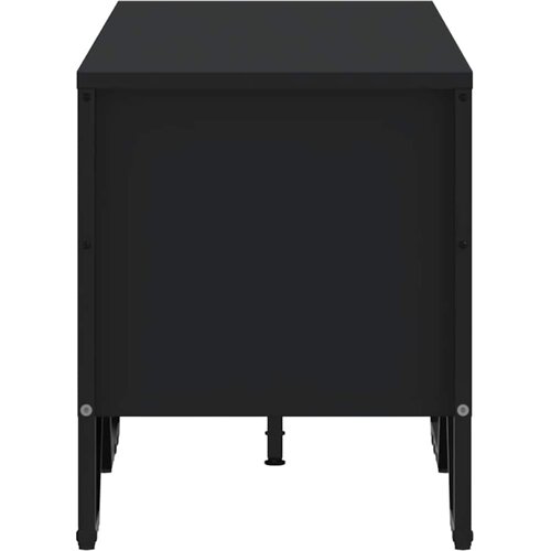  ormarić crni 122 x 34 x 41 cm od konstruiranog drva Slike