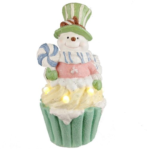 Ena novogodi&amp;scaron;nj svetleći sne&amp;scaron;ko 21.5x20.5x43cm Slike