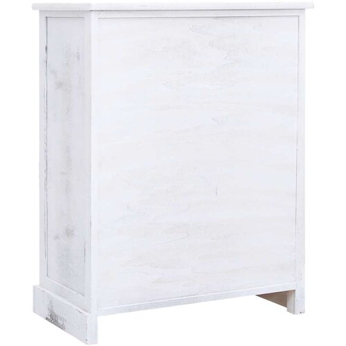 VidaXL Ormarić s ladicama bijeli 60 x 30 x 75 cm drveni Slike