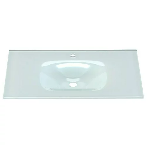 CAMARGUE espacio ugradbeni umivaonik (80 x 46 cm, staklo, bijele boje)