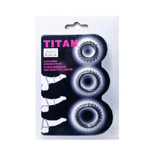 Set prstenova za penis i testise | Titan X3 Pink Slike