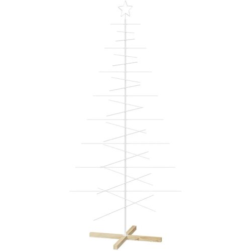  Metalna božićna jelka KUOPIO 210 cm Čelik Bijela - 210 cm Bijela bez LED svjetala Slike