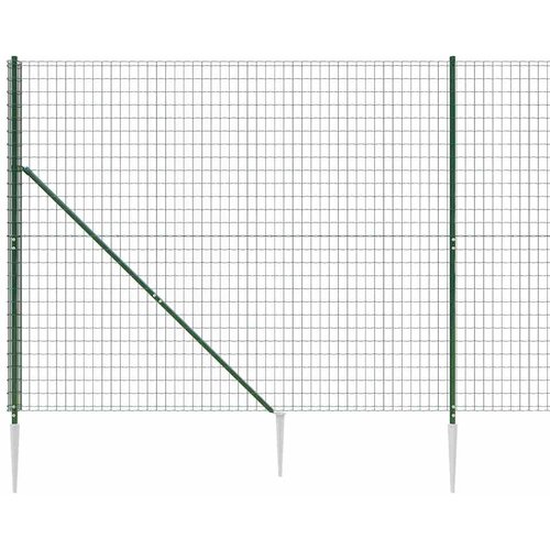  Ograda od žičane mreže sa &amp;scaron;iljastim držačima zelena 2,2 x 25 m Slike