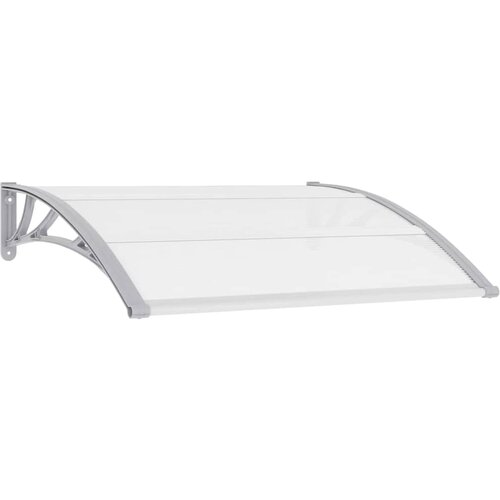 Maison Chic Nadstre&amp;scaron;ek - Senčniki za vrata siv in prozoren 120x75 cm PC, (22039305) Slike