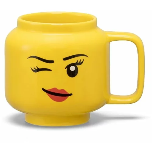 Lego Rumena keramična otroška skodelica 255 ml Head - LEGO®