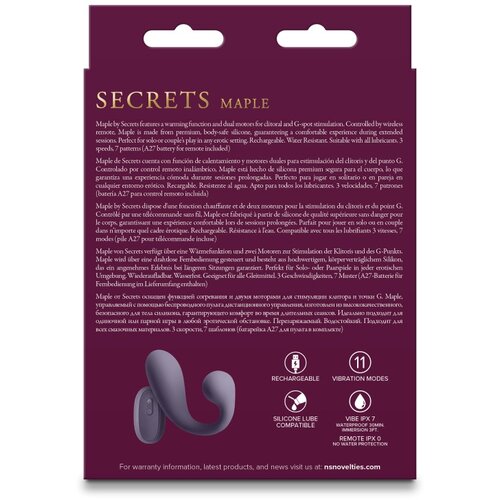 Ns Novelties Secrets Maple Purple Slike