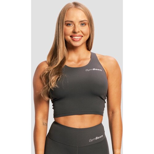 GymBeam Women‘s BEAT Sports Top Charcoal Cene
