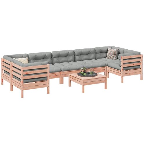  8-dijelni set vrtnih sofa s jastucima masivno drvo duglazije Cijene