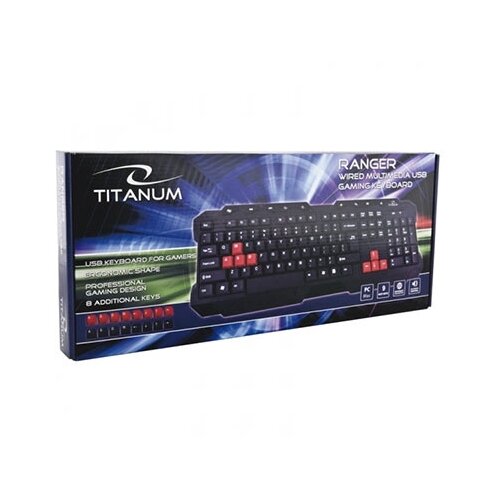  Tastatura gaming TITANUM RANGER, USB, 9 multimedia buttons, US layout, TK105 Cijene