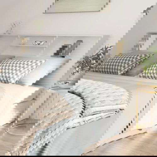 The Living Store vzglavna omarica bela 200x19x103,5 cm - vzglavna omarica, (21431979) Slike