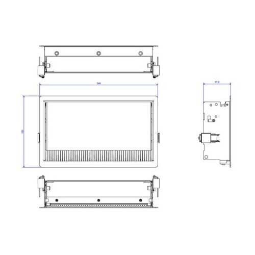 Boschmann Modularna ugradna kutija Coni 3 mesta bela Slike