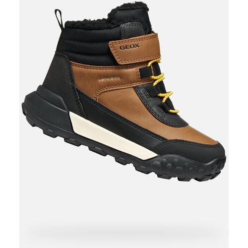 Geox Black Boys' Ankle Boots Trekkyup Boy B ABX - Boys Cene
