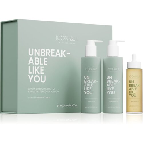 ICONIQUE Professional UNBREAKABLE LIKE YOU UNBREAKABLE LIKE YOU Length Strengthening Set set za krepitev las Slike