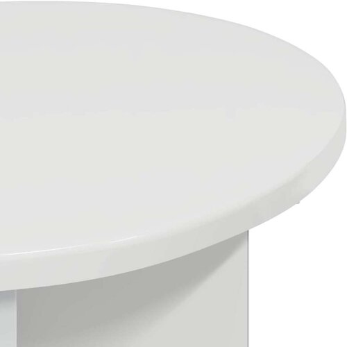  Bocni stol Bijela visokog sjaja &amp;Oslash; 39 x 38 cm Konstruirano drvo - Bijela visokog sjaja 1 Slike