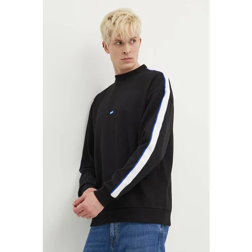 Hugo Blue Bombažen pulover moški, črna barva, 50516991