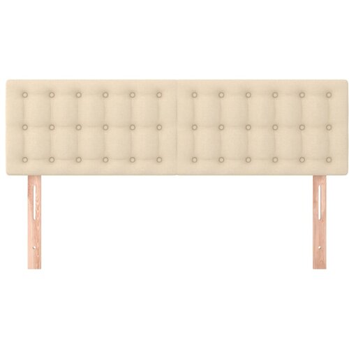  Uzglavlja krem 144x5x78/88 cm od tkanine Slike