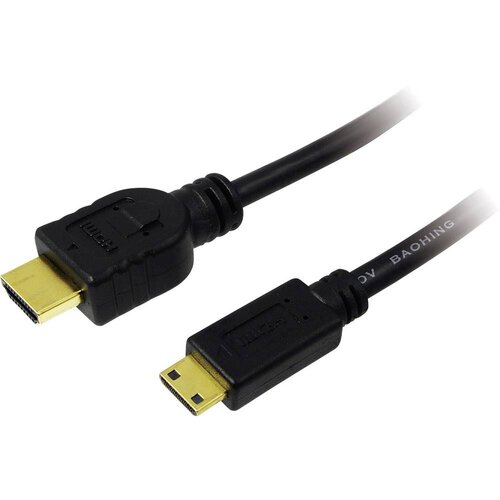 Logilink HDMI Priključni kabel [1x Muški konektor HDMI - 1x Muški konektor Mini HDMI tipa C] 2 m Crna Cijene