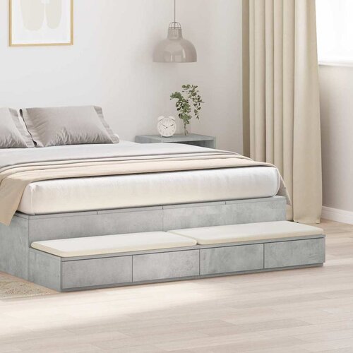  Ladice za krevet s ladicama Betonski sivi 140 x 36,5 x 16,5 cm Cijene