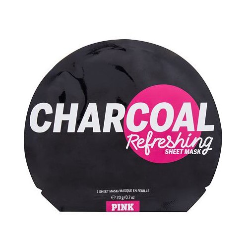 Pink charcoal Refreshing Sheet Mask osvježavajuća maska za lice s aktivnim ugljenom 1 kom Cijene