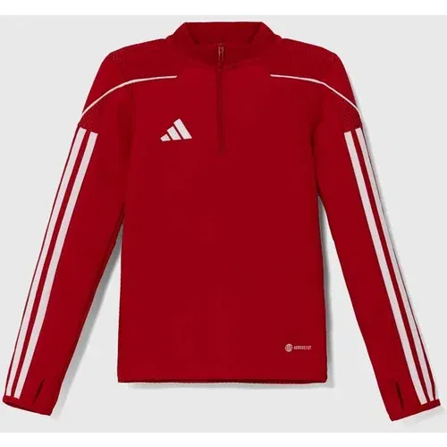 Adidas Dječja dukserica TIRO23L TR TOPY boja: crvena, s aplikacijom, HS3489