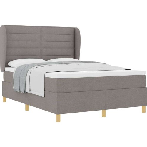  Podna opruga s madracem Tamno siva 90x190 cm Sivo-smeđa tkanina - Sivo-smeđa 140 x 190 cm Dizajn linija Slike