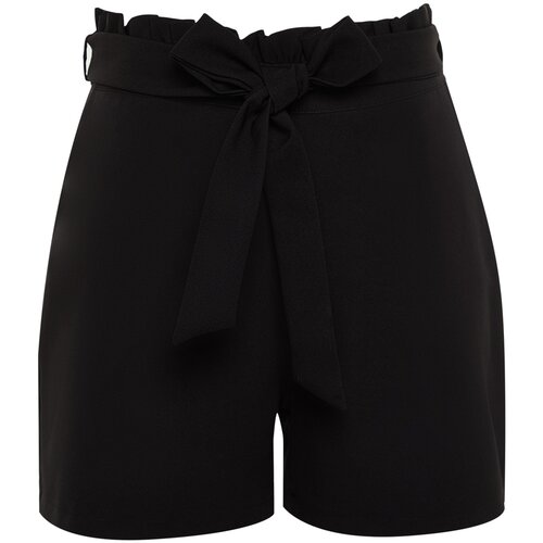 Trendyol Curve Black Finike Carrot Woven Shorts &amp;amp; Bermuda Slike