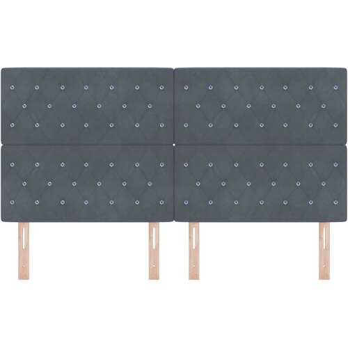  LED glava kreveta s LED trakama Tamno siva 180 cm Bar&amp;scaron;un Slike