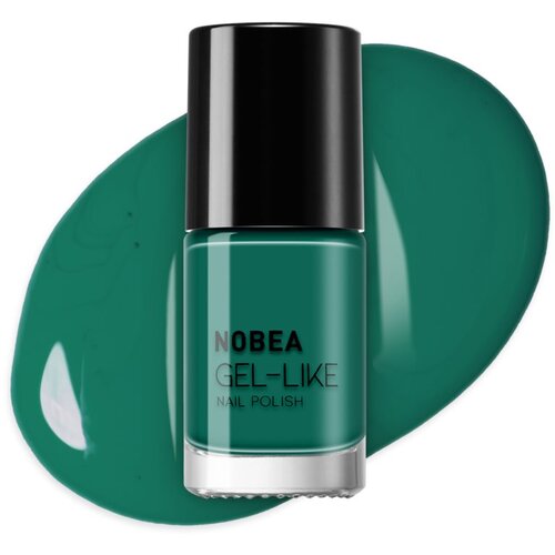 NOBEA Day-to-Day Gel-like Nail Polish lak za nokte s gel efektom nijansa #N65 Emerald green 6 ml Slike