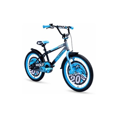 Galaxy Proizvod sa nedostatkom - OUTLET - bicikl dečiji wolf 20" crna/siva/plava ( 590027 ) Cene