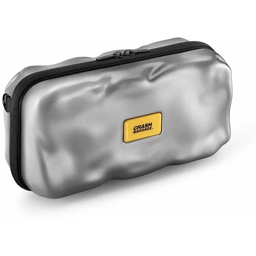 Crash Baggage Kozmetična torbica ICON srebrna barva