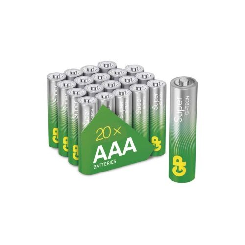  Baterija GP SUPER alkalna LR03 AAA 20 folija 20/1 Cene