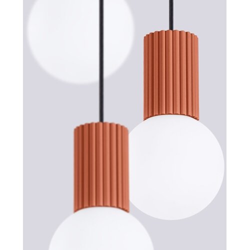 Sollux SL.1730 - visilica na sajli halo 3xG9/8W/230V, prečnik 25 cm, narandžast Slike