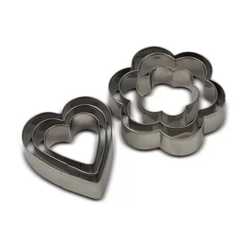 Nava nv10-186-024 kalupi za kolačiće inox 6 oblika Slike